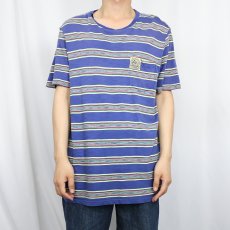 画像2: POLO Ralph Lauren ネイティブボーダー柄 ポケットTシャツ L (2)