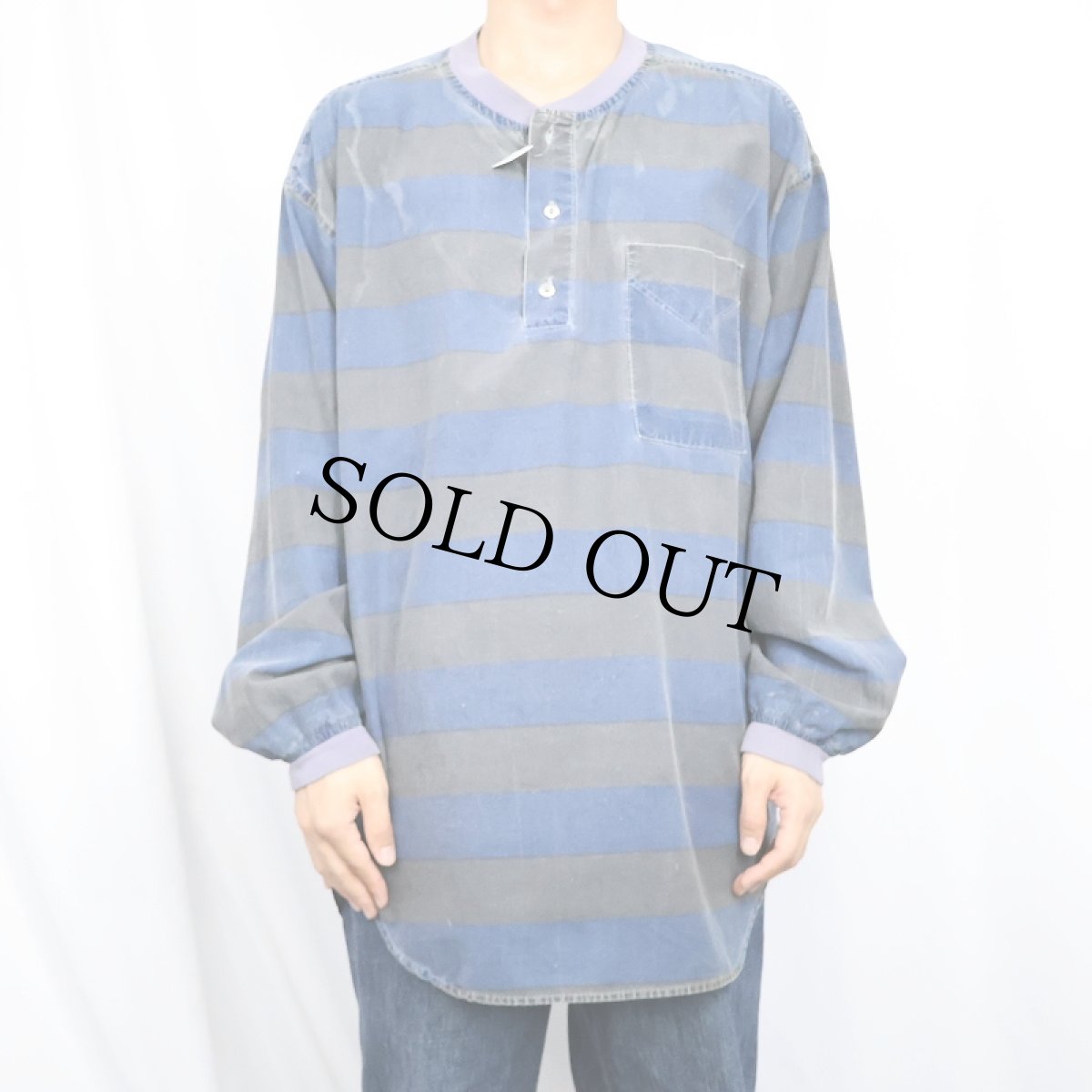 画像2: Wory Coast ボーダー柄 プルオーバーシャツ (2)