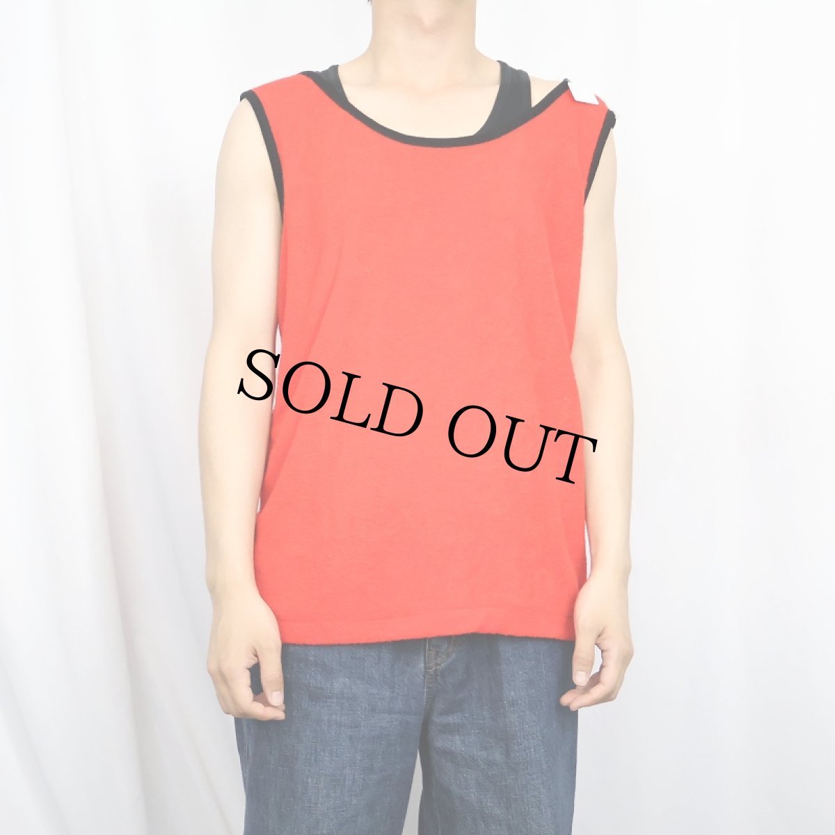 画像2: 70's stratford USA製 パイルタンクトップ M (2)