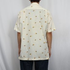 画像3: 50's Jantzen USA製 総柄 コットンオープンカラーシャツ L (3)