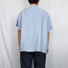 画像3: 50's Somerset レーヨンピーターパンシャツ L (3)