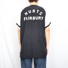 画像4: 〜50's "HURTS FAIRBURY" フェルトワッペン付き ベースボールシャツ BLACK SIZE40 (4)