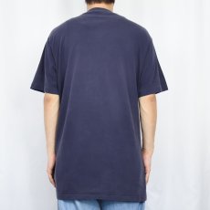 画像3: 90's TOWNCRAFT USA製 無地 ポケットTシャツ NAVY XL (3)