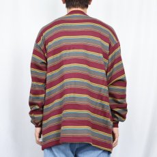 画像3: 80's HANG TEN USA製 ボーダー柄 ニットロンT XL (3)