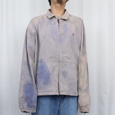 画像2: 80's POLO Ralph Lauren USA製 ブリーチ加工 コットンスイングトップ XXL (2)