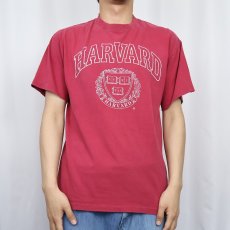 画像2: 90's USA製 "HAVARD" プリントTシャツ M (2)