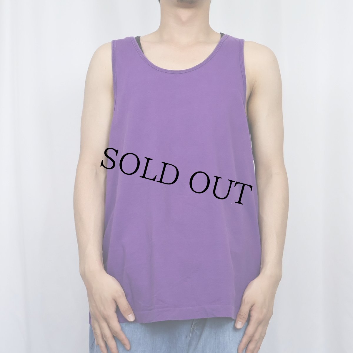 画像2: 90's FRUIT OF THE LOOM USA製 無地タンクトップ XL (2)