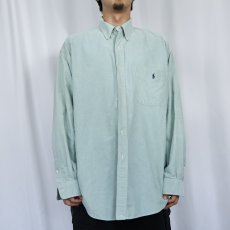 画像2: Ralph Lauren "BIG SHIRT" コットンボタンダウンシャツ L (2)