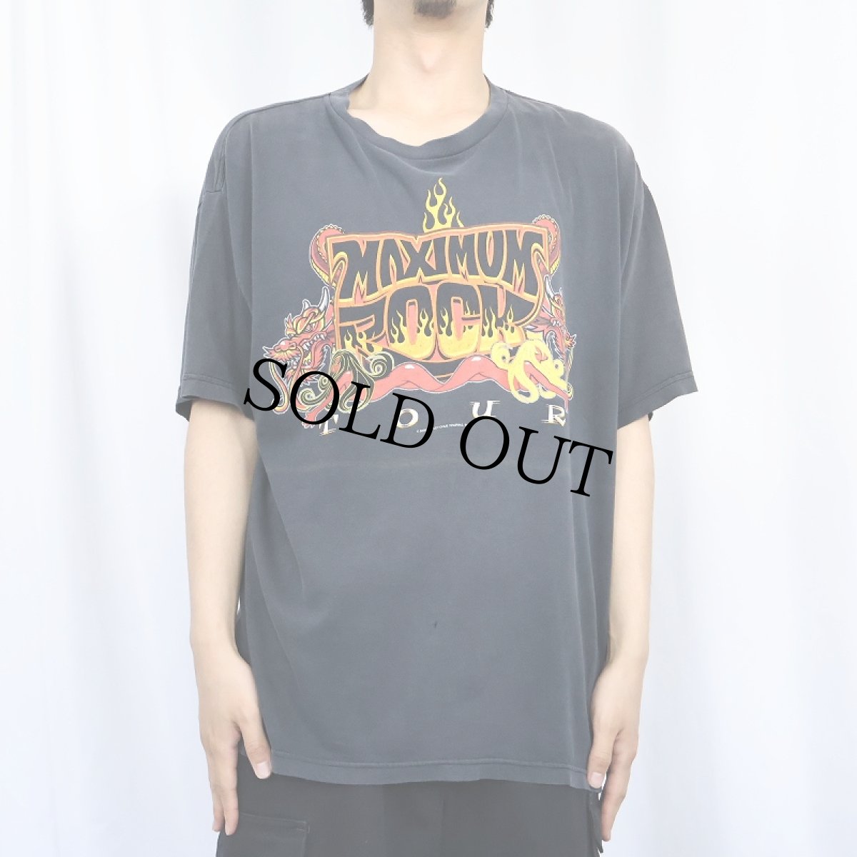 画像3: 2000's MOTLEY CRUE "MAXIMUM ROCK TOUR" ヘヴィメタルバンド ツアーTシャツ BLACK XL (3)
