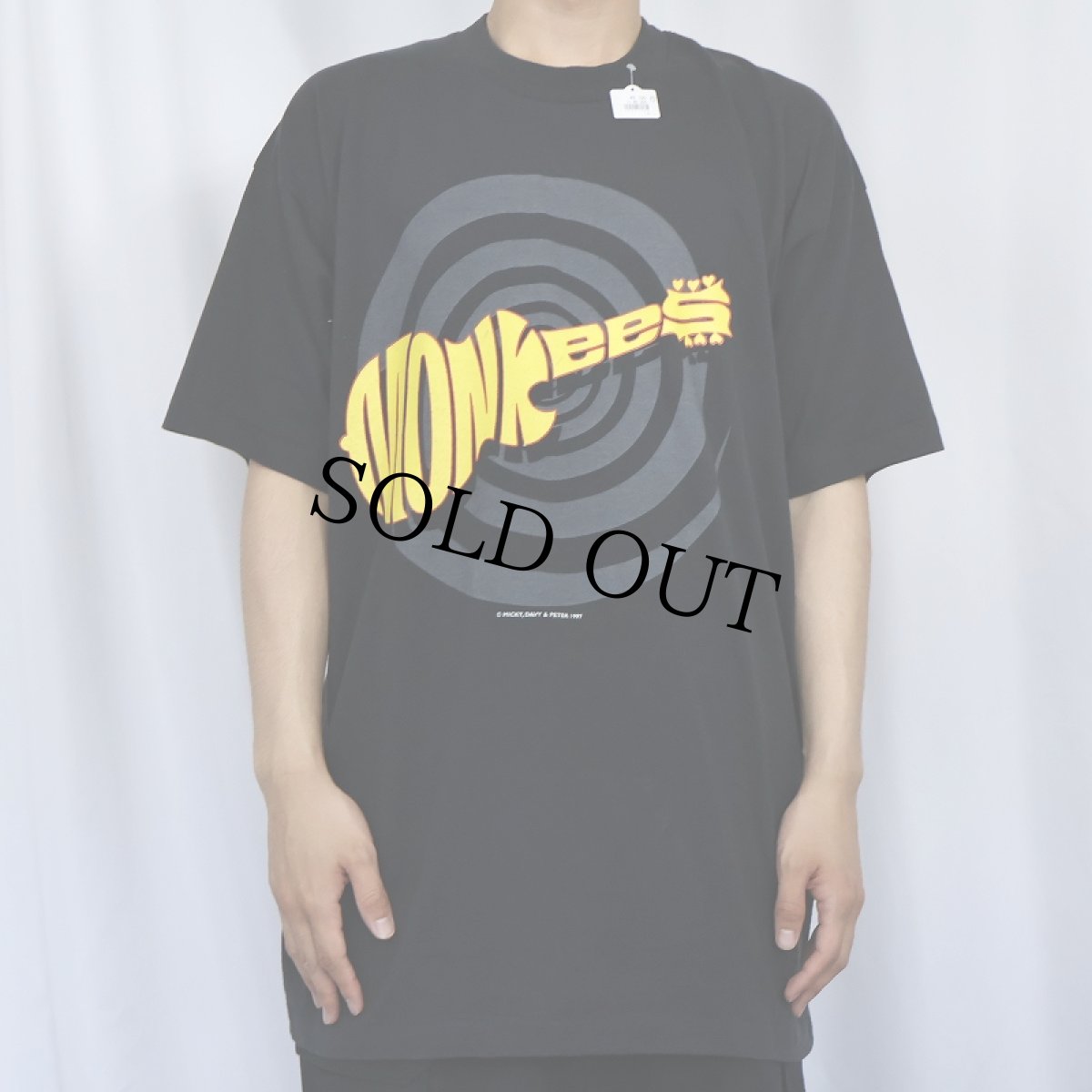 画像3: 90's The Monkeeys ロックバンドツアーTシャツ BLACK XL (3)