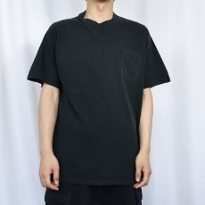 画像2: 90's〜 RUSSELL ATHLETIC USA製 ポケットTシャツ BLACK L (2)