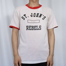 画像3: 80's〜 "ST. JOHN'S REBELS" ダブルフェイス リバーシブルTシャツ (3)