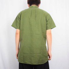 画像3: 60's phil's 3点留め マチ付き コットンボタンダウンシャツ M (3)