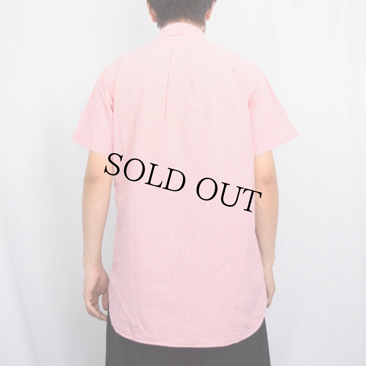 画像3: 60's Briggs ストライプ柄 3点留め マチ付き シアサッカーボタンダウンシャツ M (3)