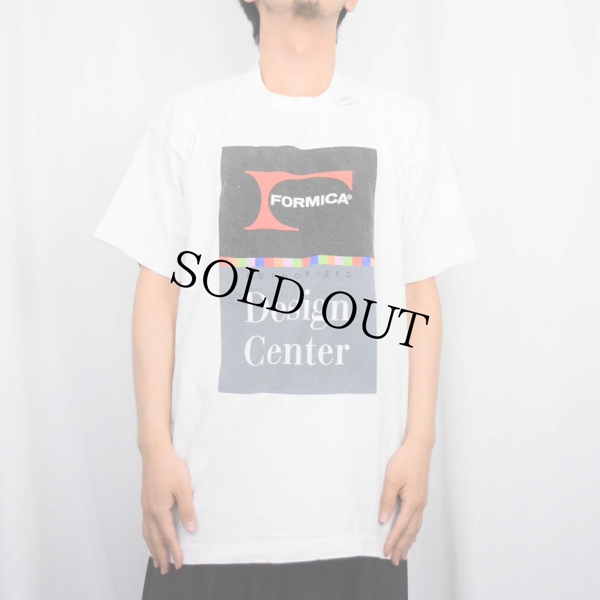 画像2: 90's FORMICA USA製 "Design Center" 建材製造企業プリントTシャツ XL (2)