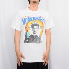 画像2: 90's I Love Lucy USA製 "Vitameatavegamin" テレビドラマ プリントTシャツ M (2)
