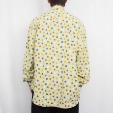 画像3: 80〜90's GUESS by GEORGES MARCIANO USA製 ドット柄 コットンシャツ XL (3)