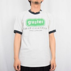 画像2: 2000's GUSTER "LOST AND ON TOUR FOREVER" オルタナティブロックバンドリンガーTシャツ L (2)