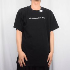 画像2: Apple "Polaros Fashon Place" プリントTシャツ BLACK (2)