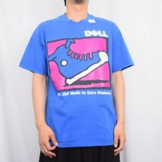 画像3: 90's DELL チャリティーウォークイベントプリントTシャツ L (3)
