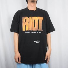画像2: 90's Carman USA製 "R.I.O.T." シンガーソングライター ツアーTシャツ BLACK XL (2)
