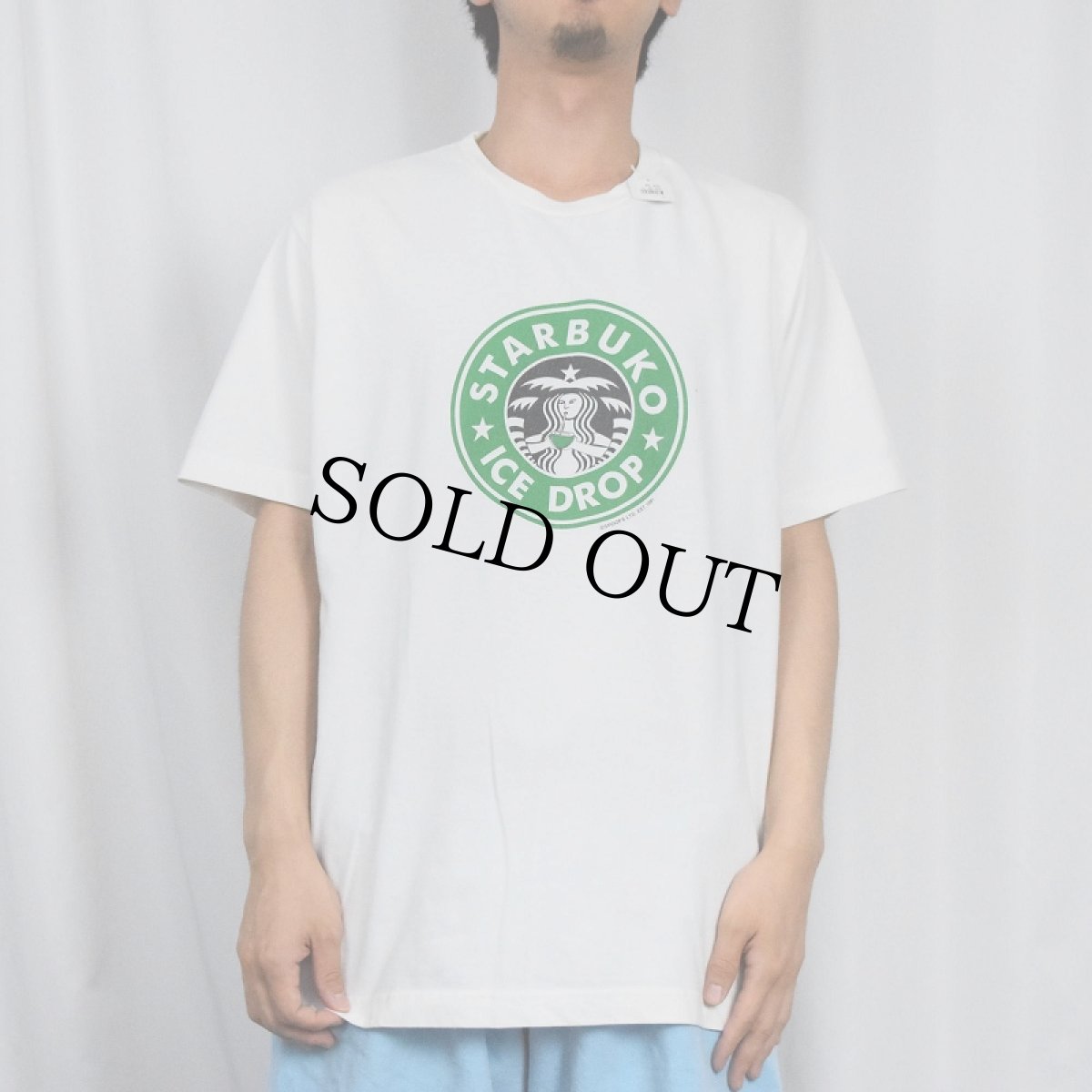 画像2: "STARBUKO ICE DROP" パロディプリントTシャツ (2)