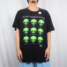 画像2: 90's ALIENS "THE MANY MOODS OF AN ALIEN" エイリアンプリントTシャツ BLACK (2)