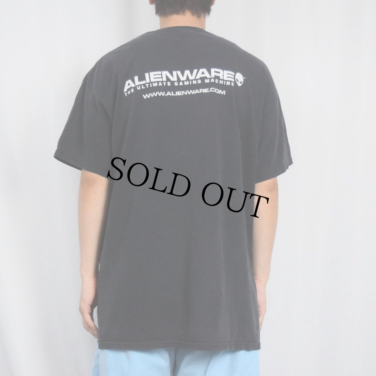 画像4: 2000's エイリアンプリントTシャツ BLACK XL (4)