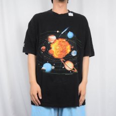 画像2: 90's "Solar System" プリントTシャツ BLACK XL (2)