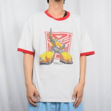 画像2: 2000's Transformers "BUMBLEBEE" アニメプリントリンガーTシャツ (2)