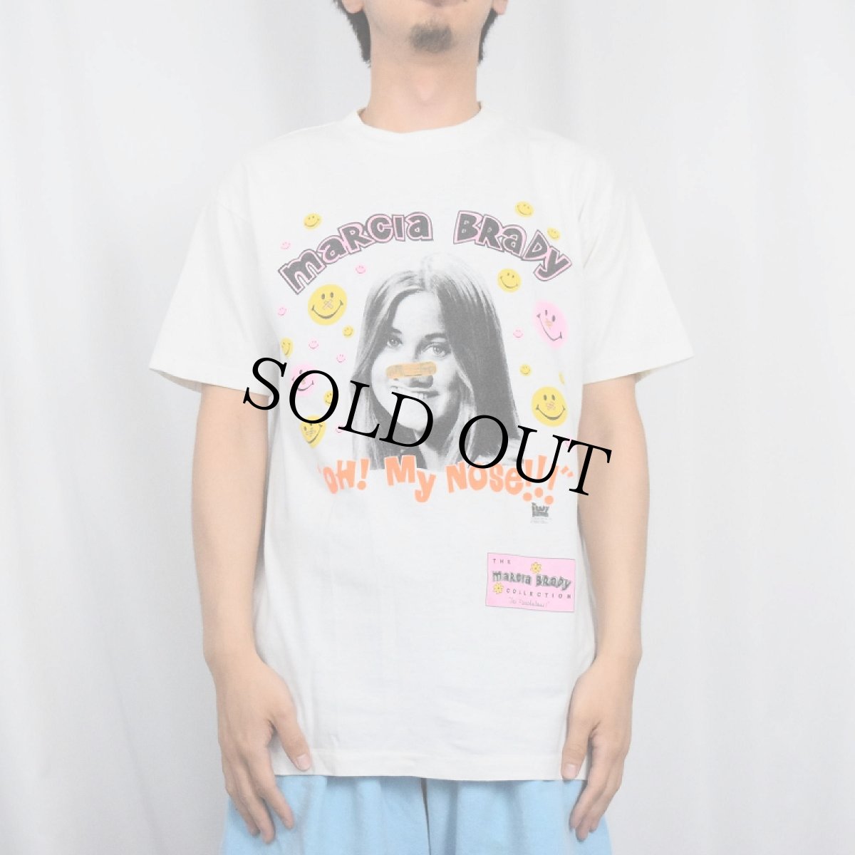 画像2: 90's The Brady Bunch "MARCIA BRADY" シットコムプリントTシャツ L (2)