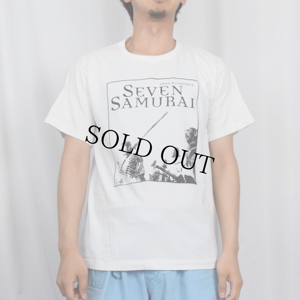 画像2: SEVEN SAMURAI 映画プリントTシャツ L (2)