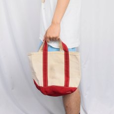 画像2: 80's L.L.Bean "BOAT AND TOTE" 内側ポケット付き キャンバストートバッグ SMALL (2)