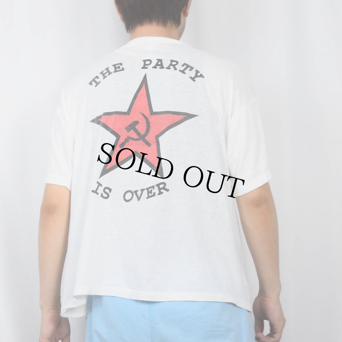 画像4: McLenin's "THE PARTY IS OVER" パロディプリントTシャツ (4)