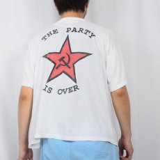 画像4: McLenin's "THE PARTY IS OVER" パロディプリントTシャツ (4)