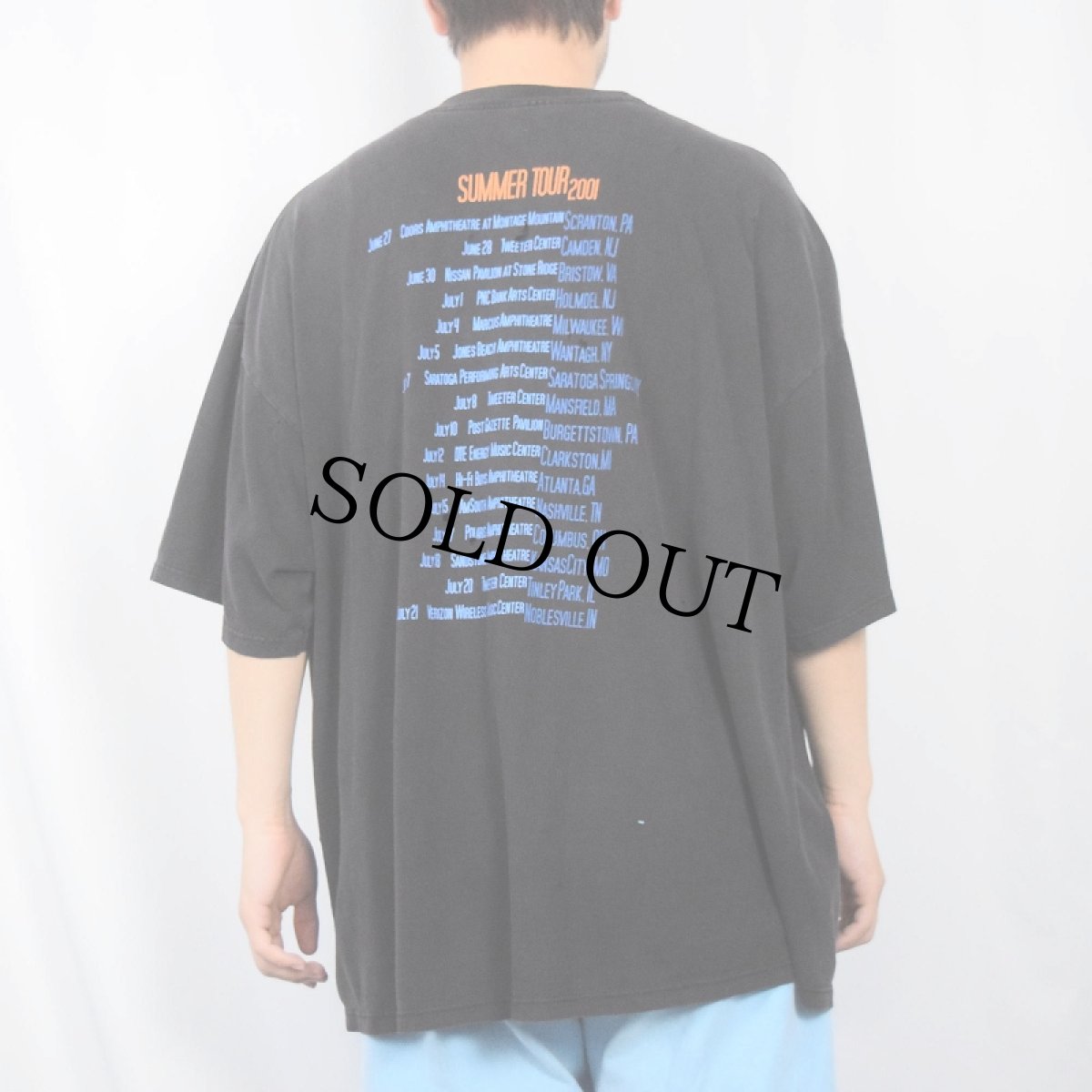 画像4: 2000's Jackson Browne USA製 "SUMMER TOUR" シンガーソングライターツアーTシャツ BLACK XXL (4)