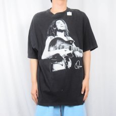 画像3: 90's Quino USA製 レゲエミュージシャンTシャツ BLACK XL (3)