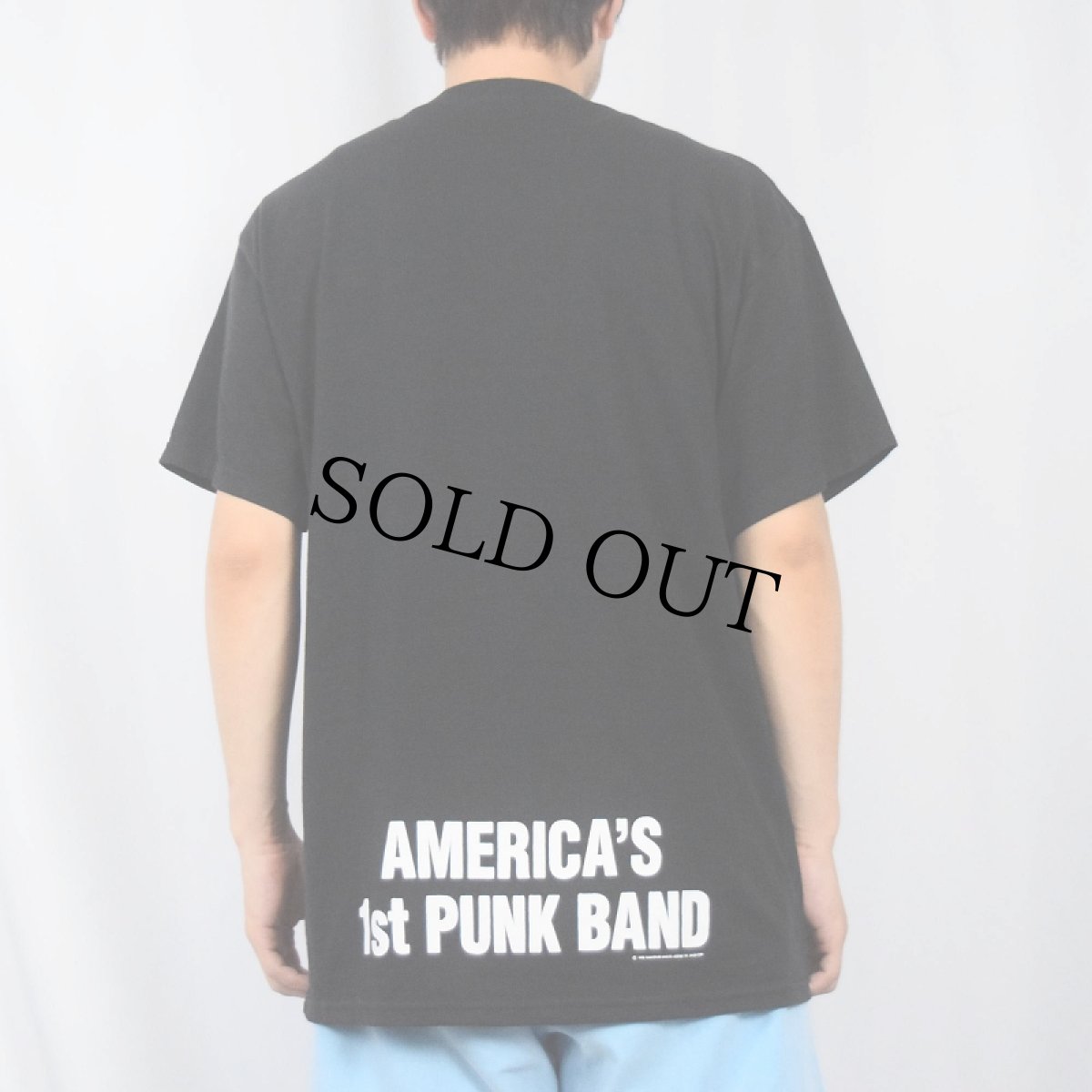 画像3: 2000's RAMONES "AMERICA'S 1st PUNK BAND" パンクロックバンドTシャツ BLACK M (3)