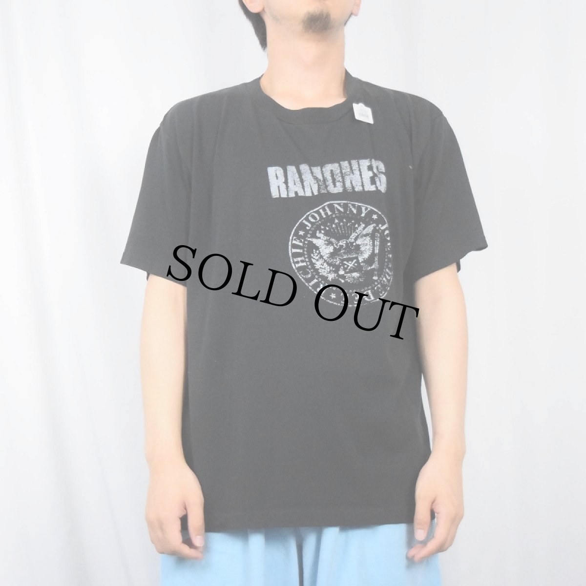 画像2: 〜90's RAMONES パンクロックバンドTシャツ BLACK (2)