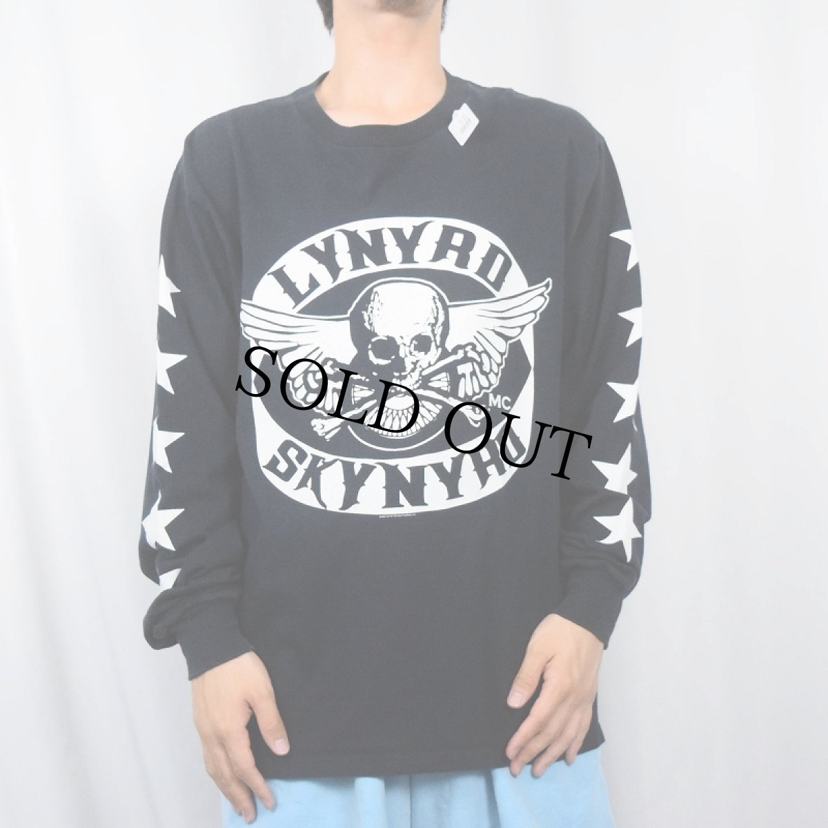 画像2: 2000's LYNYRD SKYNYRD サザンロックバンドロンT BLACK L (2)