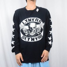 画像2: 2000's LYNYRD SKYNYRD サザンロックバンドロンT BLACK L (2)