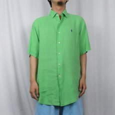 画像2: POLO Ralph Lauren リネンシャツ L (2)