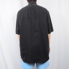 画像3: 90's Ralph Lauren "BLAIRE" コットンボタンダウンシャツ BLACK L (3)
