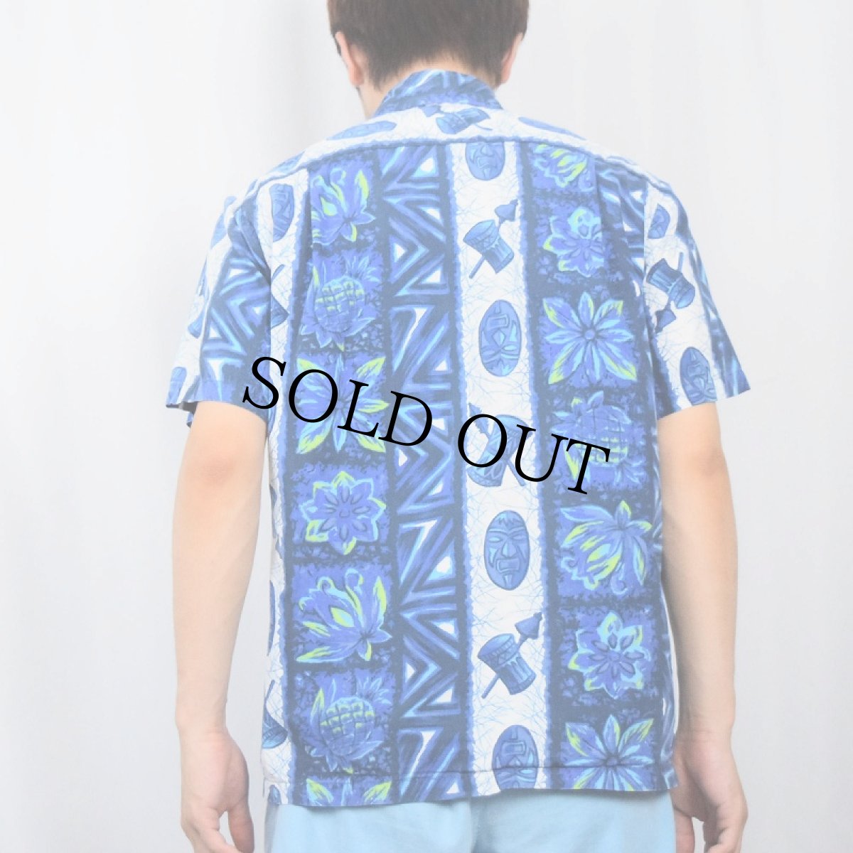 画像3: 70's Ui-Maikai 総柄 コットンアロハシャツ (3)