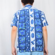 画像3: 70's Ui-Maikai 総柄 コットンアロハシャツ (3)