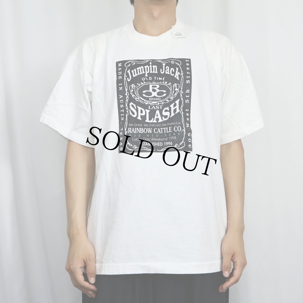 画像2: 2000's Jumpin Jack パロディプリントTシャツ XL (2)