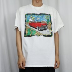 画像2: 90's TESOROS USA製 イラストプリントTシャツ XL (2)
