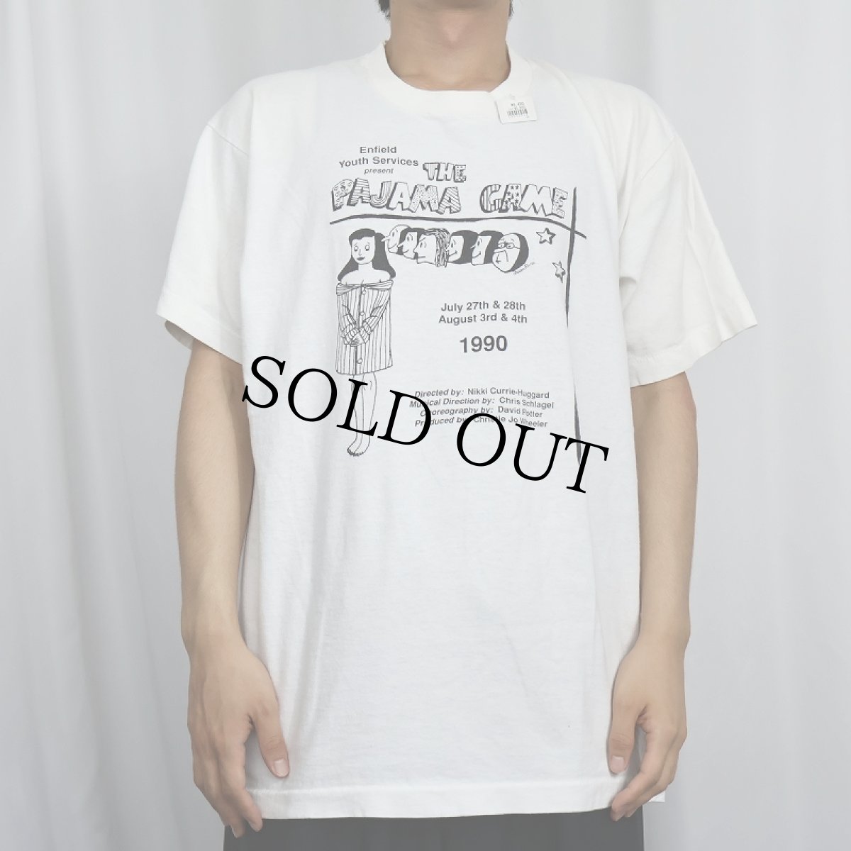 画像2: 90's THE PAJAMA GAME ミュージカルプリントTシャツ (2)