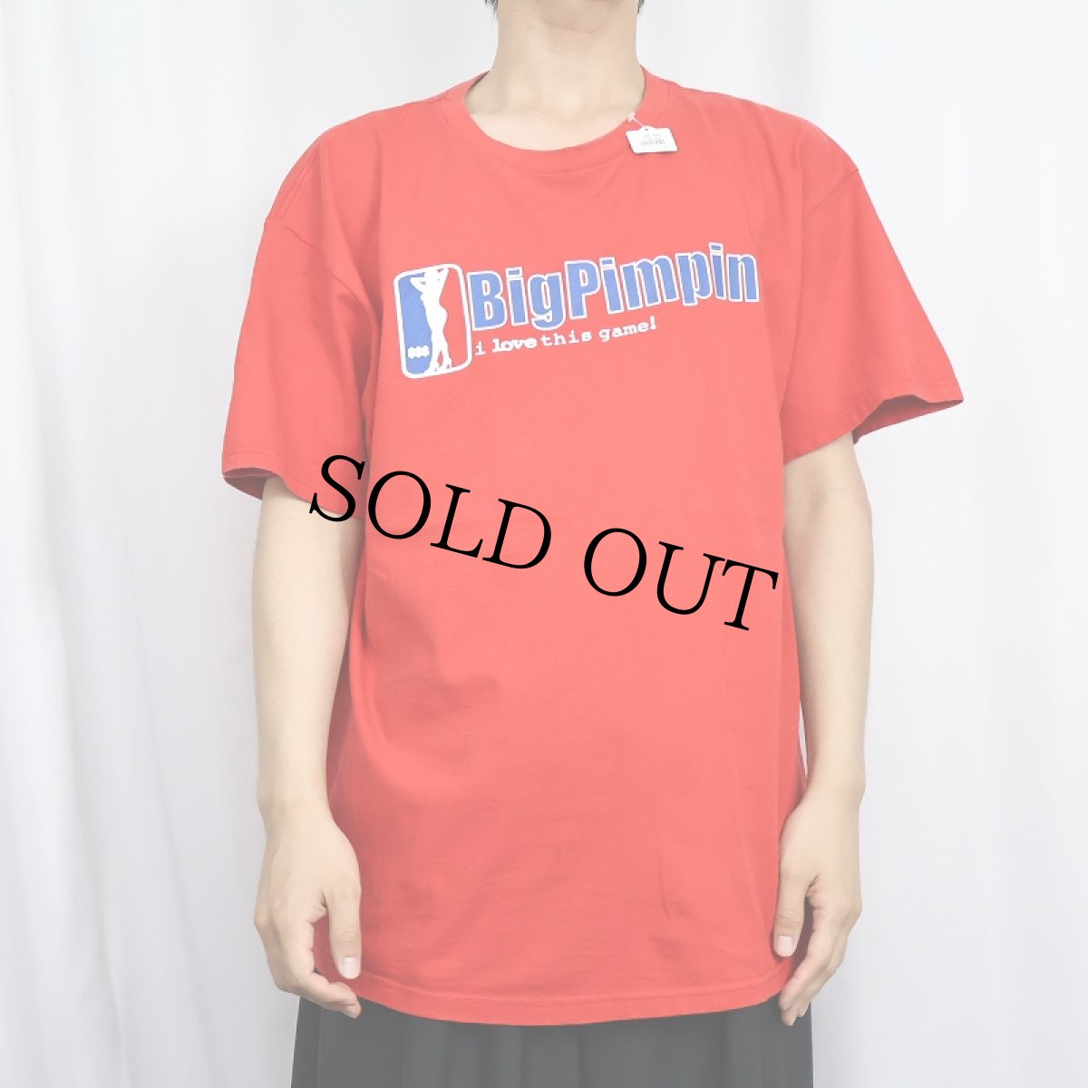 画像2: 2000's "Big Pimpin" パロディプリントTシャツ XL (2)