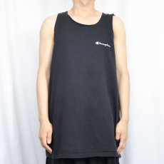 画像2: 80〜90's Champion USA製 青刺繍タグ 後期 ロゴプリントタンクトップ XXL (2)